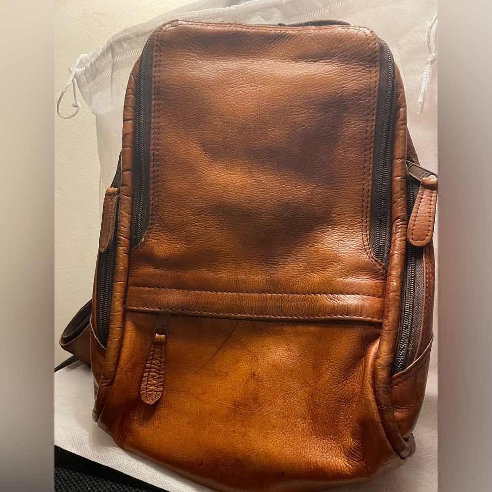 100% Columbia Leather backpack